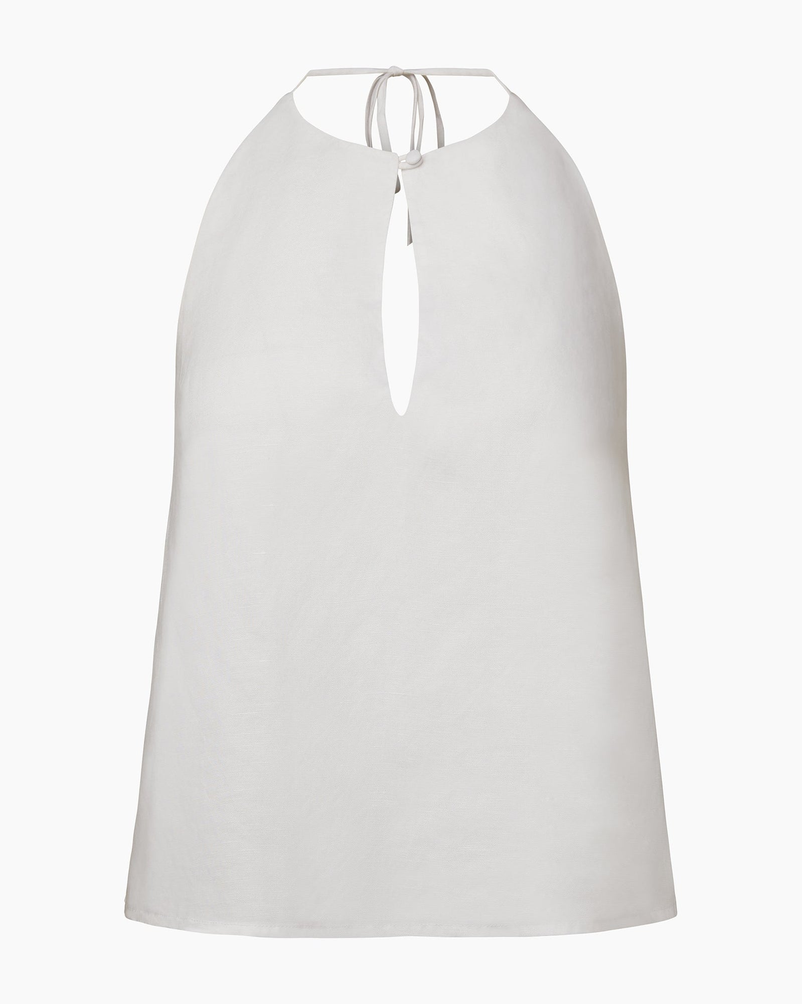 Womens | Keyhole Halter Top | White