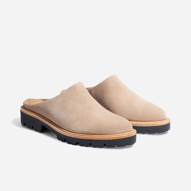 Womens | Emilee Lug Mule | Linen Suede