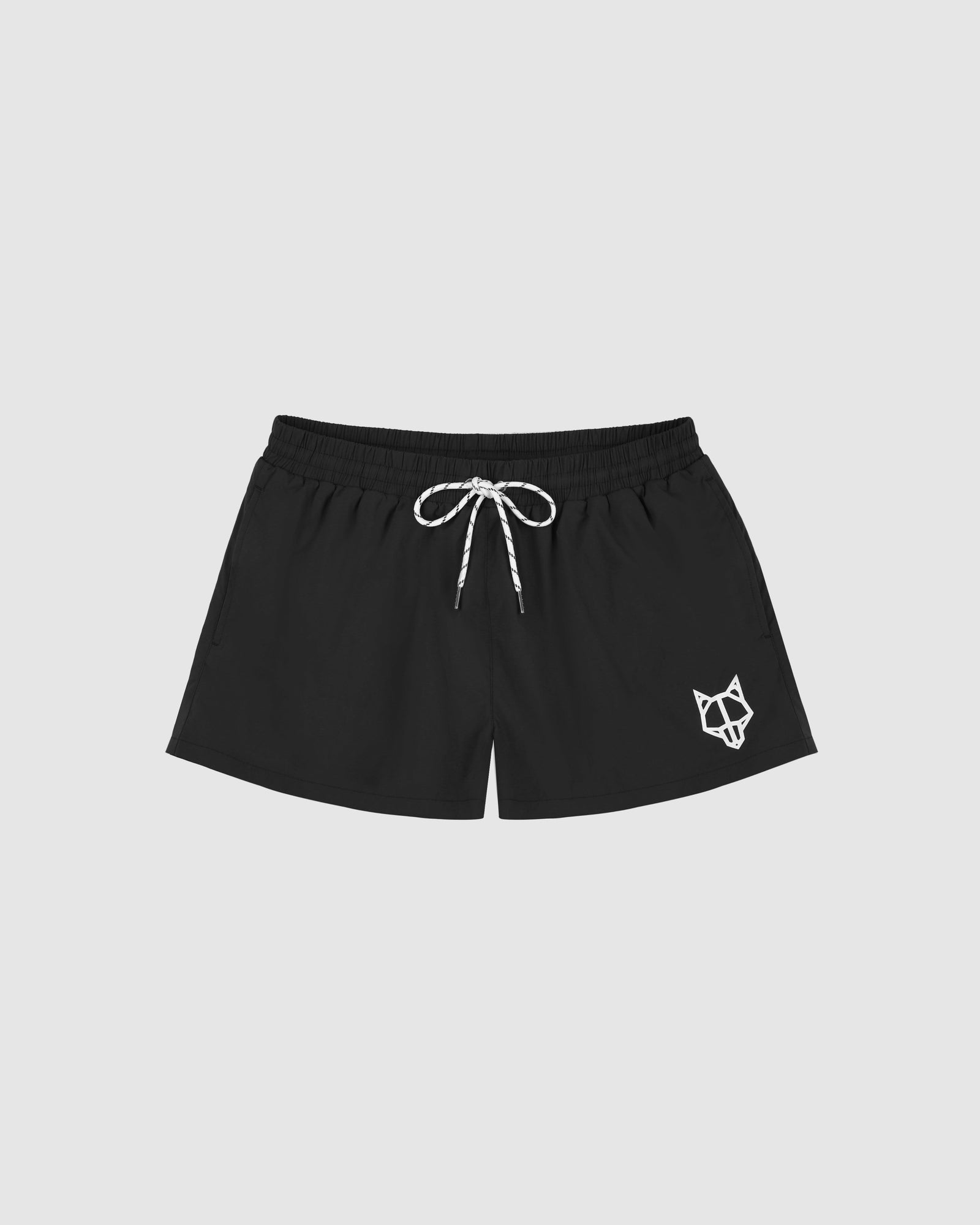 Mens | Wolfe Head Swim Shorts | Black