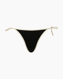 Womens | Cleo Bikini Bottom | Black/Egret
