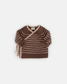 Wrap Top Striped - Fuzzy | Choco & Pecan