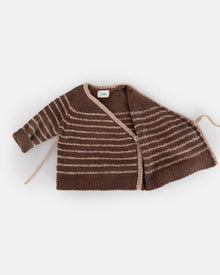 Wrap Top Striped - Fuzzy | Choco & Pecan