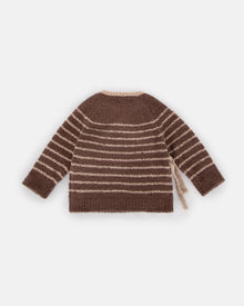 Wrap Top Striped - Fuzzy | Choco & Pecan