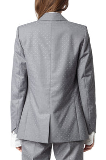 Vavy Tailleur Strass Show Blazer | Heather Grey