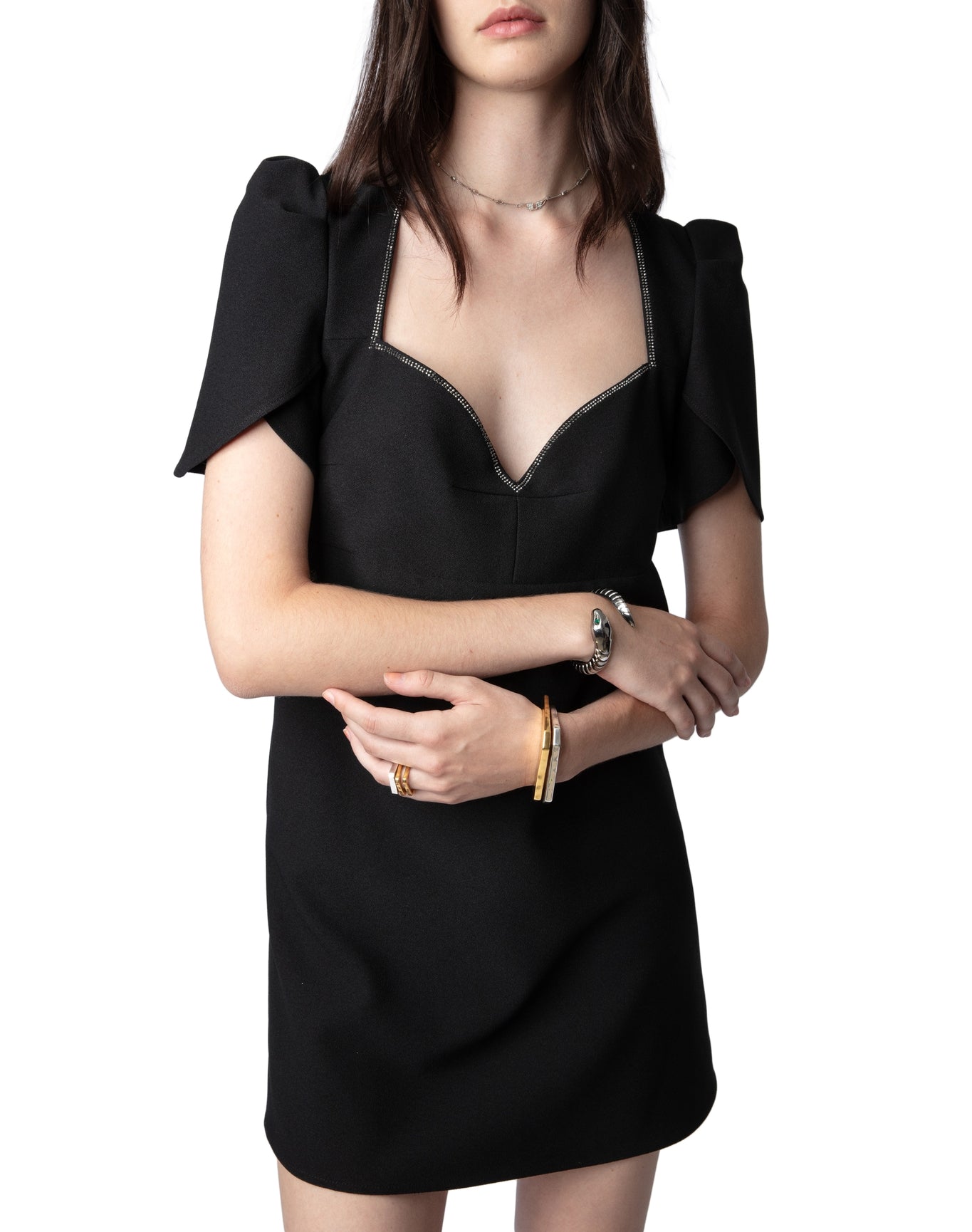 Women | Roxelle Crepe Strass | Noir