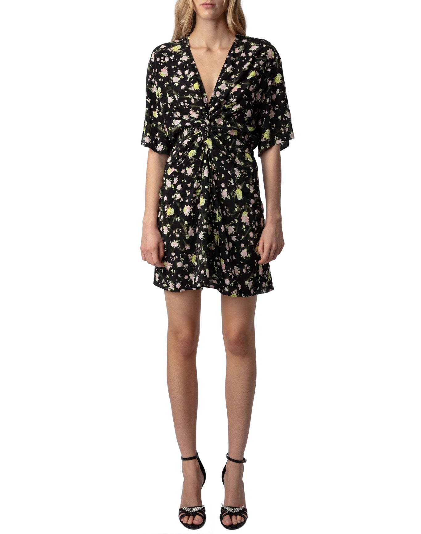 Women | Rozom Soft Crinkle Roses | Noir