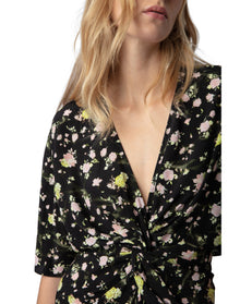 Women | Rozom Soft Crinkle Roses | Noir