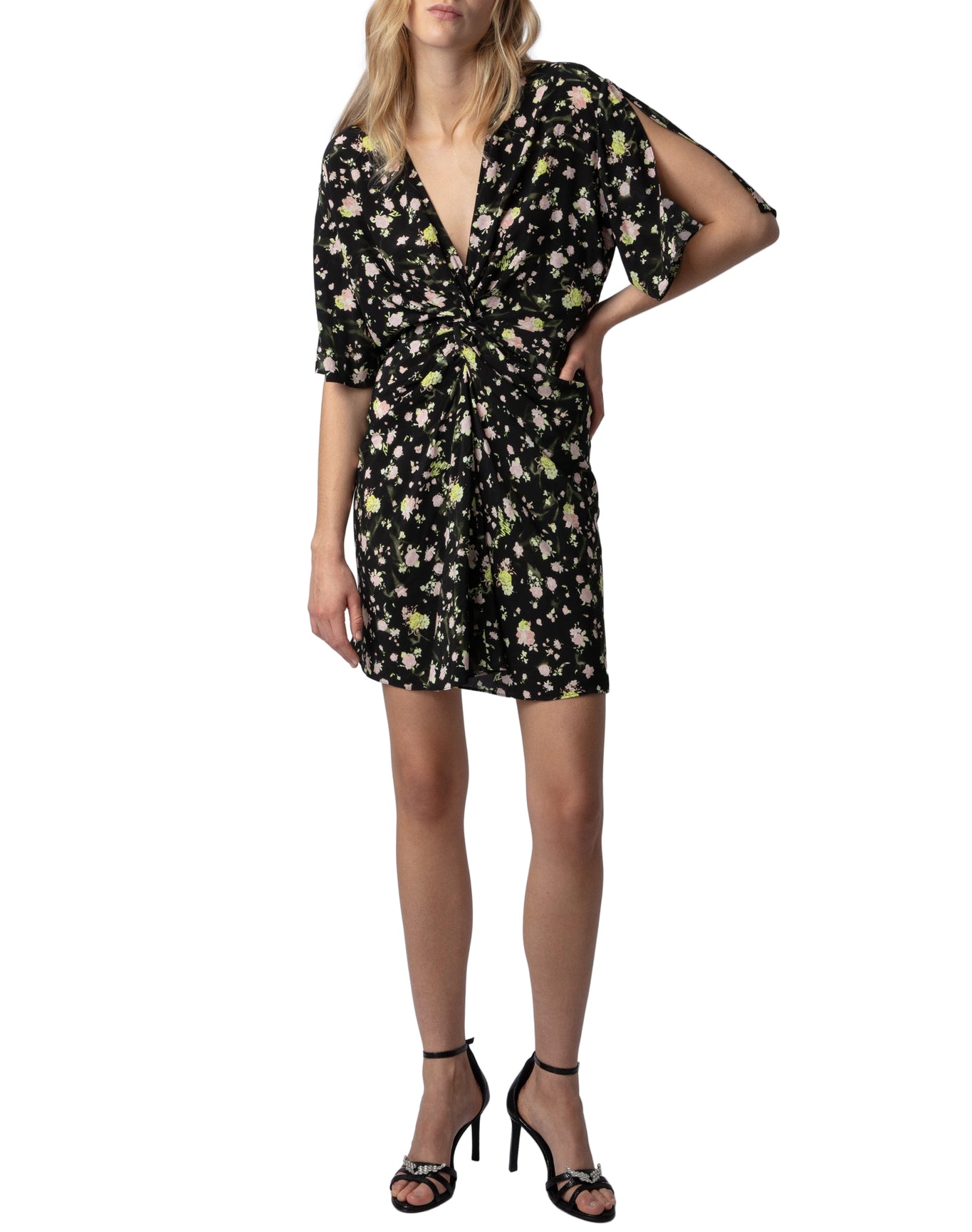 Women | Rozom Soft Crinkle Roses | Noir