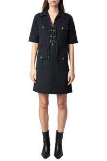 Record Coton Lave Dress | Black