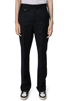 Poetia Gabardine Pantalon  | Black