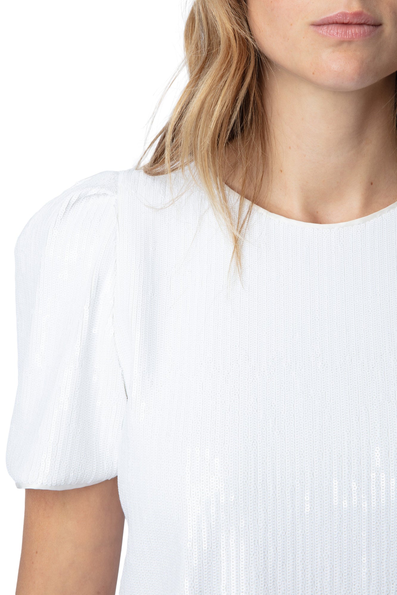 Tchao Sequins Top | Beige