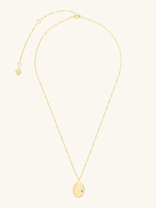 Mermaid Aventurine Necklace | 5A Grade Cubic Zirconia/Aventurine | 14K Gold Plated Brass