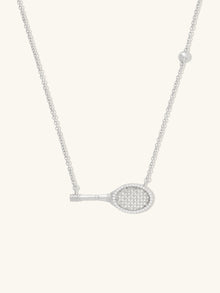 Tennis Your Way Necklace | 5A Grade Cubic Zirconia | Silver Rhodium Plated Brass