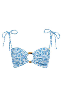 Tori Ties Bandeau Bikini Top | Wave Repeat