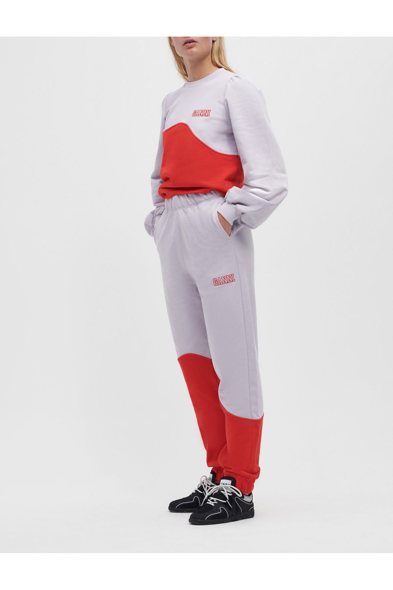 Wave Colorblock Joggers | Misty Lilac