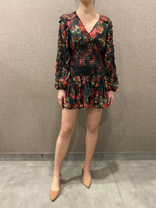 Rococo Sand | Rosie Short Dress | Black Multi