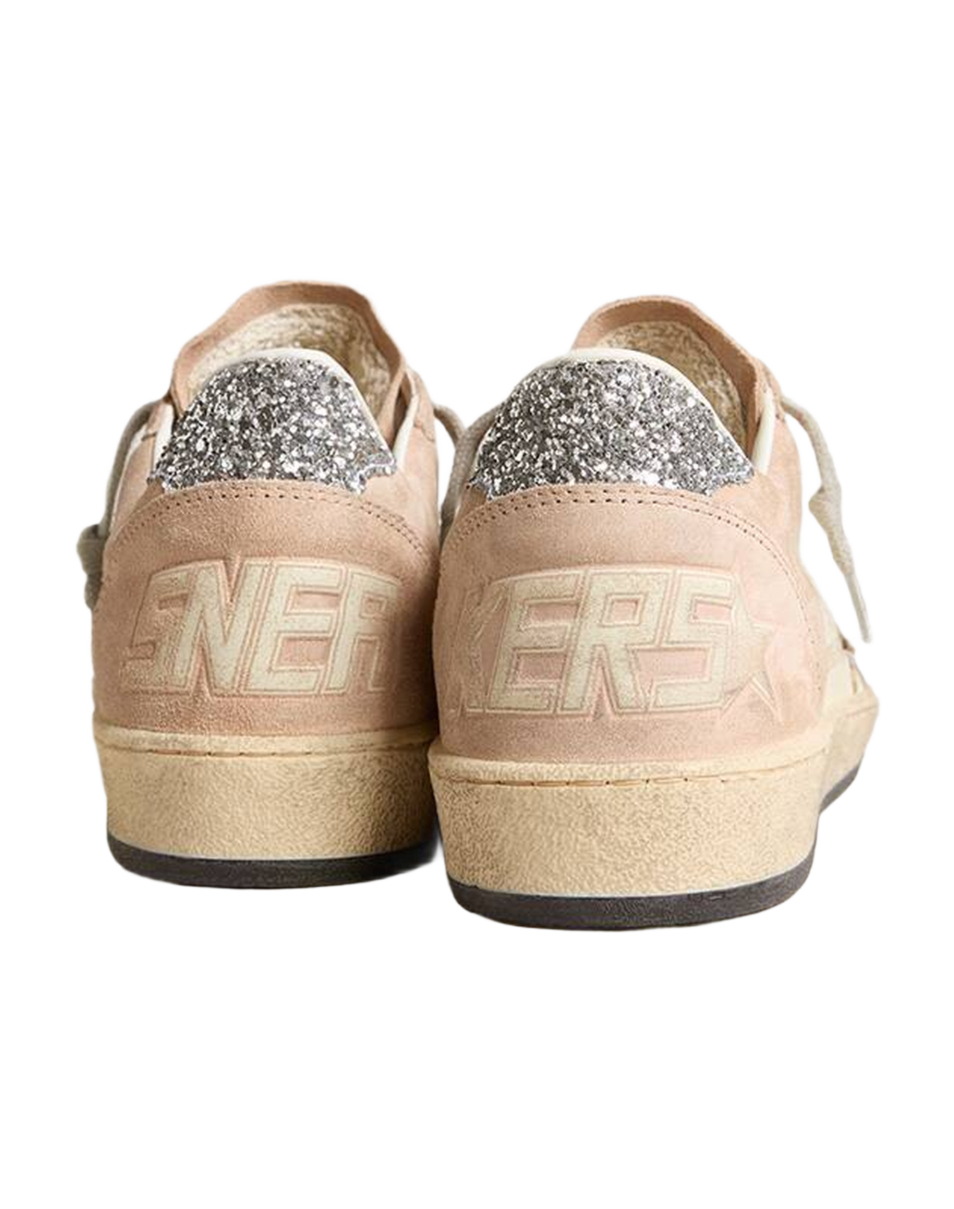 Women | Ball-Star with Laminated Star & Glitter Heel Tab | Nougat x White x Silver