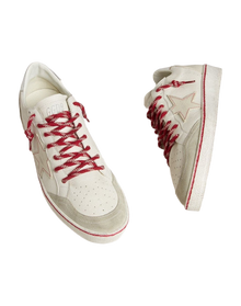 Women | Ball Star Ltd Lny Leather with A Lived In Effect | White x Ice x Silver (V1)