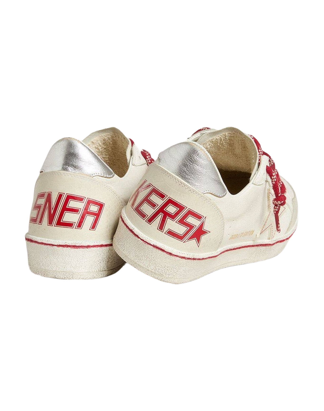 Women | Ball Star Ltd Lny Leather with A Lived In Effect | White x Ice x Silver (V2)