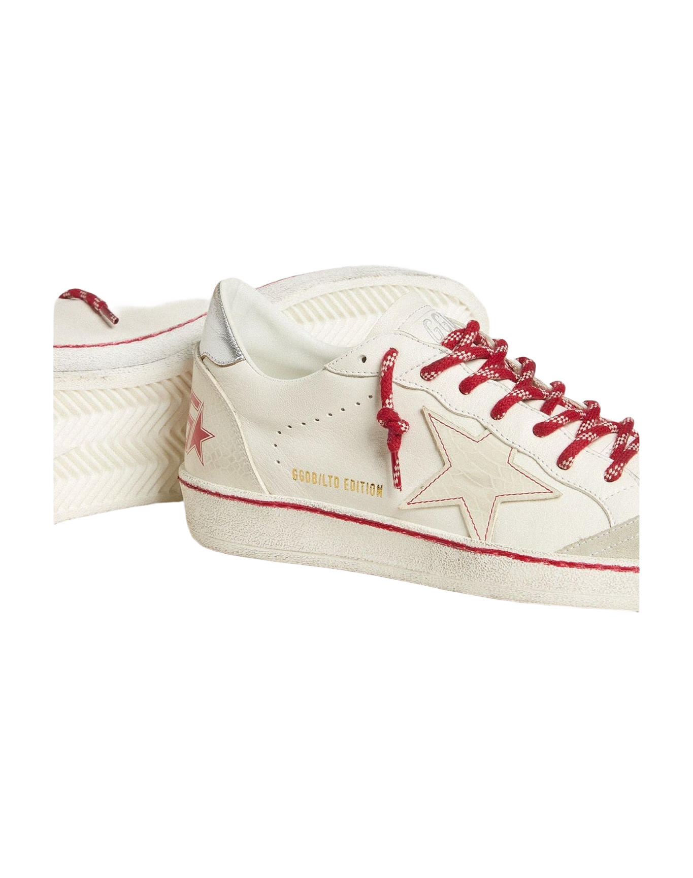 Women | Ball Star Ltd Lny Leather with A Lived In Effect | White x Ice x Silver (V2)