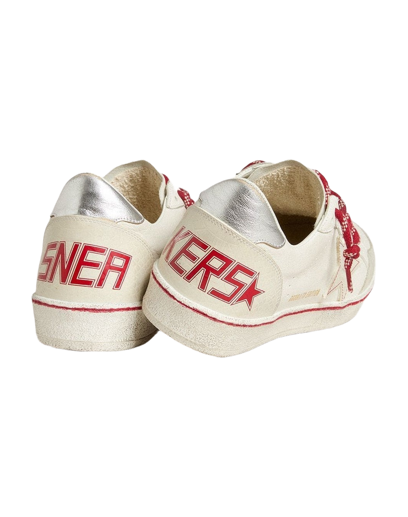 Women | Ball Star Ltd Lny Leather with A Lived In Effect | White x Ice x Silver (V2)