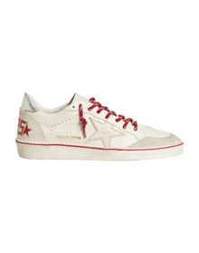 Women | Ball Star Ltd Lny Leather with A Lived In Effect | White x Ice x Silver (V2)