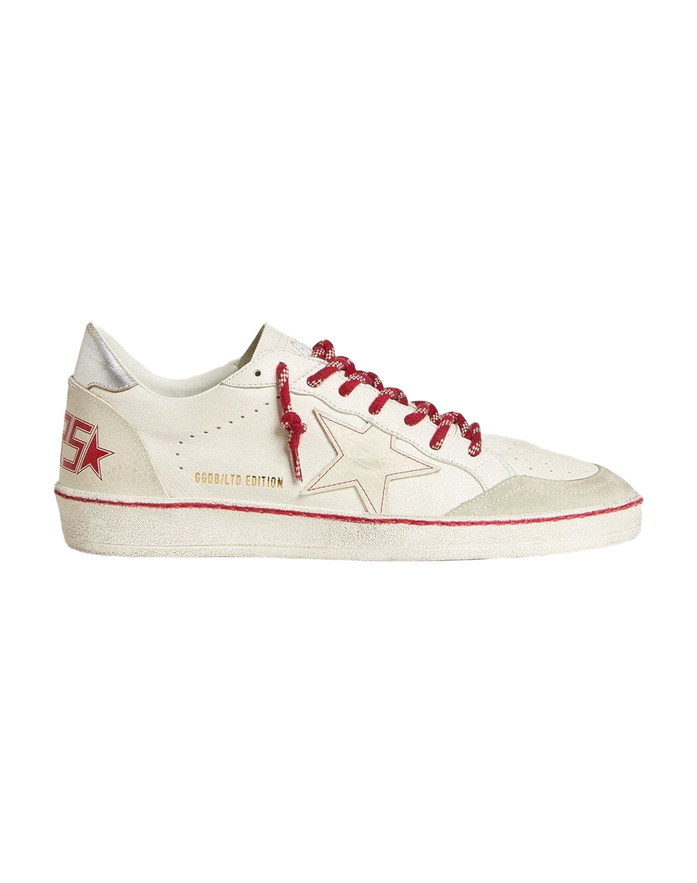 Women | Ball Star Ltd Lny Leather with A Lived In Effect | White x Ice x Silver (V2)