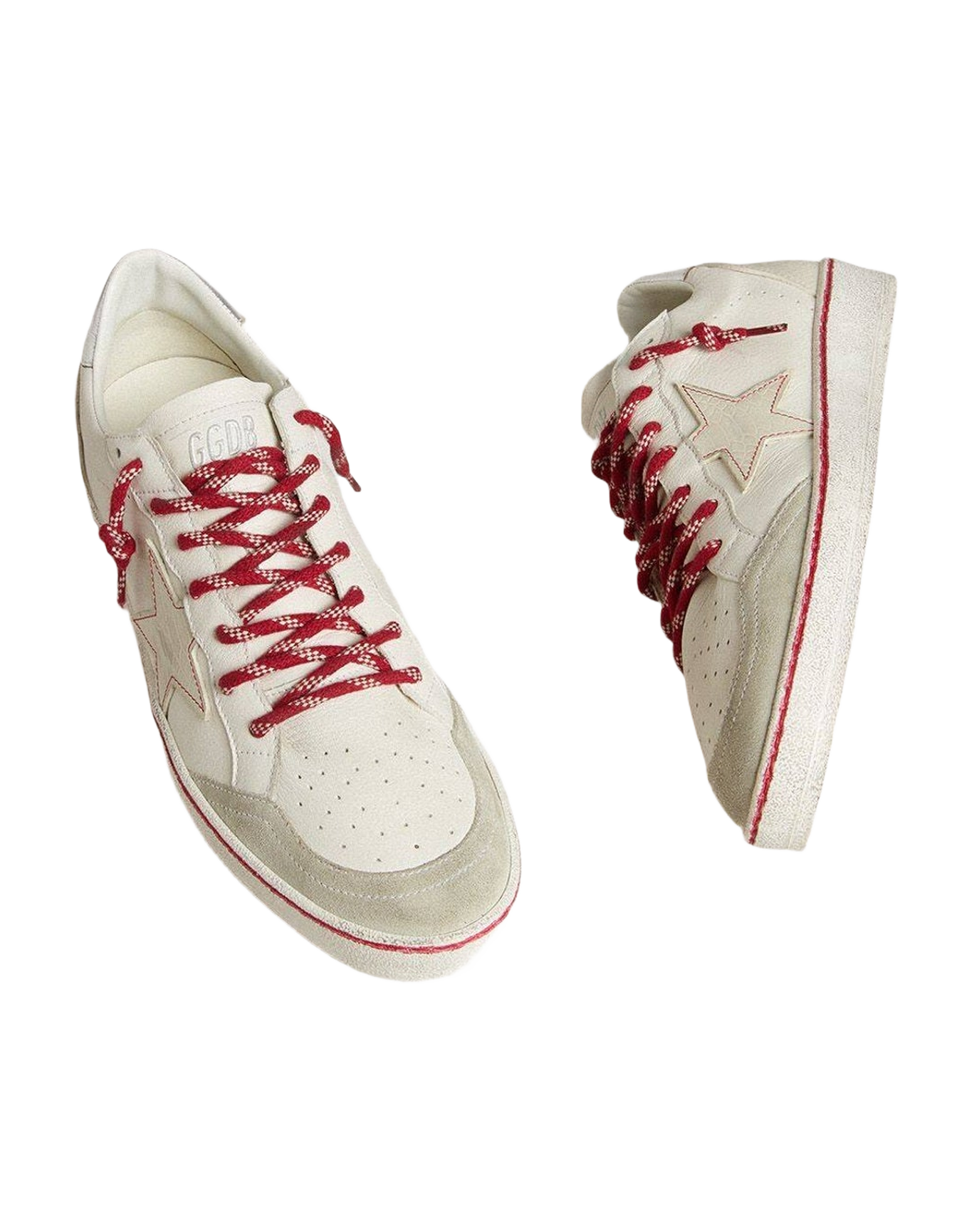 Women | Ball Star Ltd Lny Leather with A Lived In Effect | White x Ice x Silver (V2)