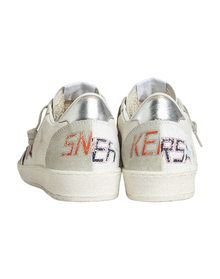 Women | Ball Star Ltd with Red Star & Silver Heel Tab | White x Red x Silver