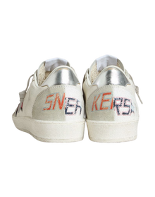Women | Ball Star Ltd with Red Star & Silver Heel Tab | White x Red x Silver