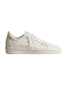 Women | Ball Star White Leather with White Leather Star & Heel Tab | Optic White
