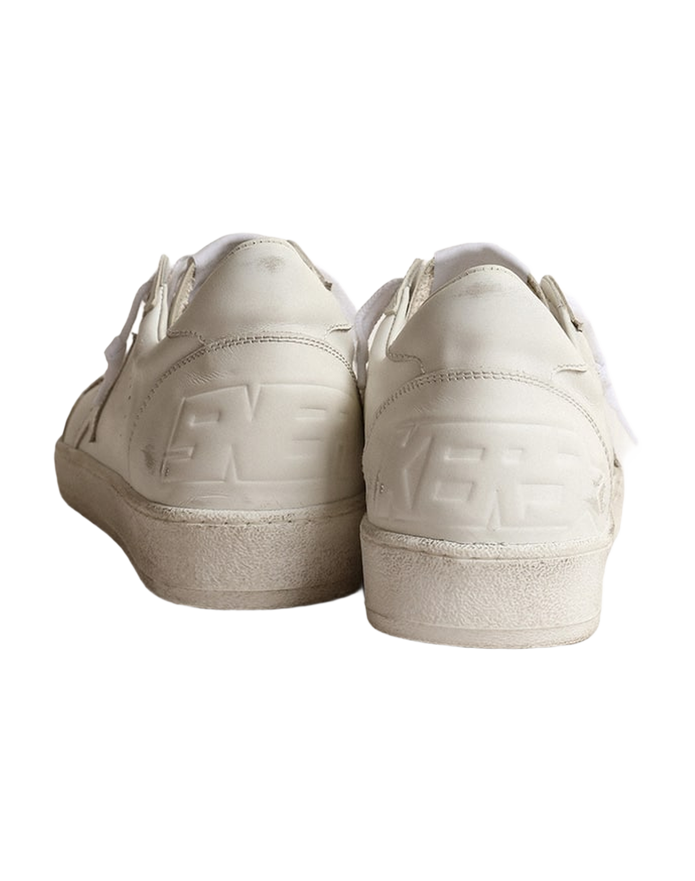 Women | Ball Star White Leather with White Leather Star & Heel Tab | Optic White