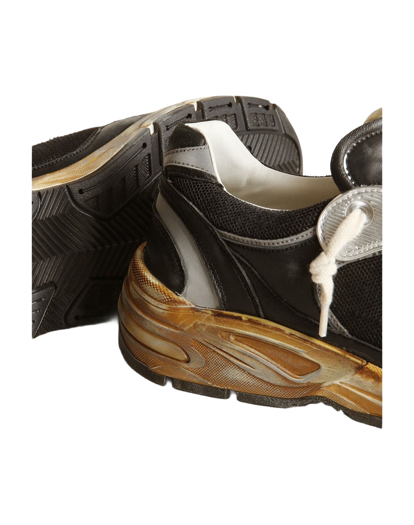 Women | Dad Star Mesh & Nappa with Colored Star | Black x Silver x Ice (V2)