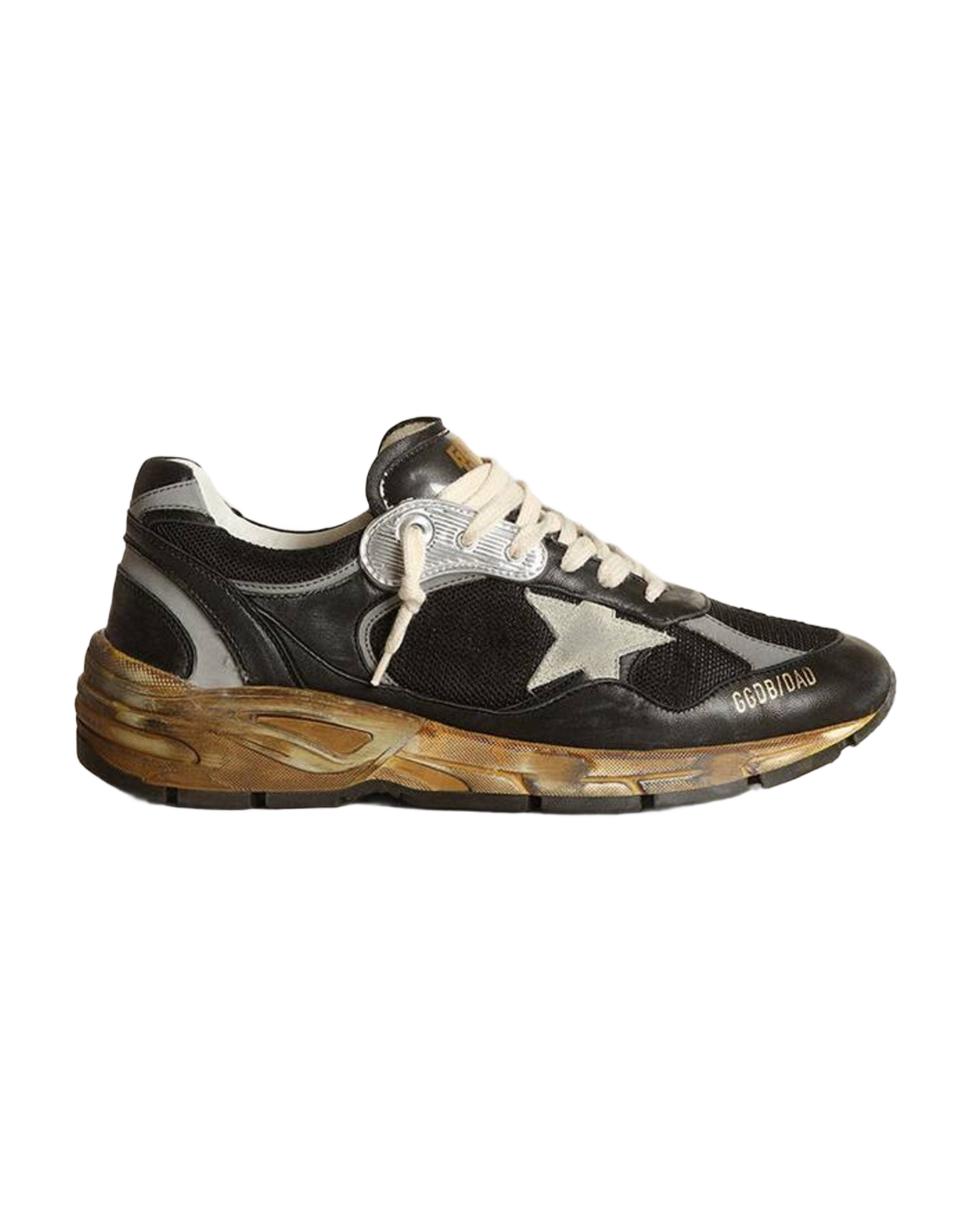 Women | Dad Star Mesh & Nappa with Colored Star | Black x Silver x Ice (V2)