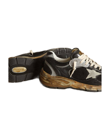 Women | Dad Star Mesh & Nappa with Colored Star | Black x Silver x Ice (V2)