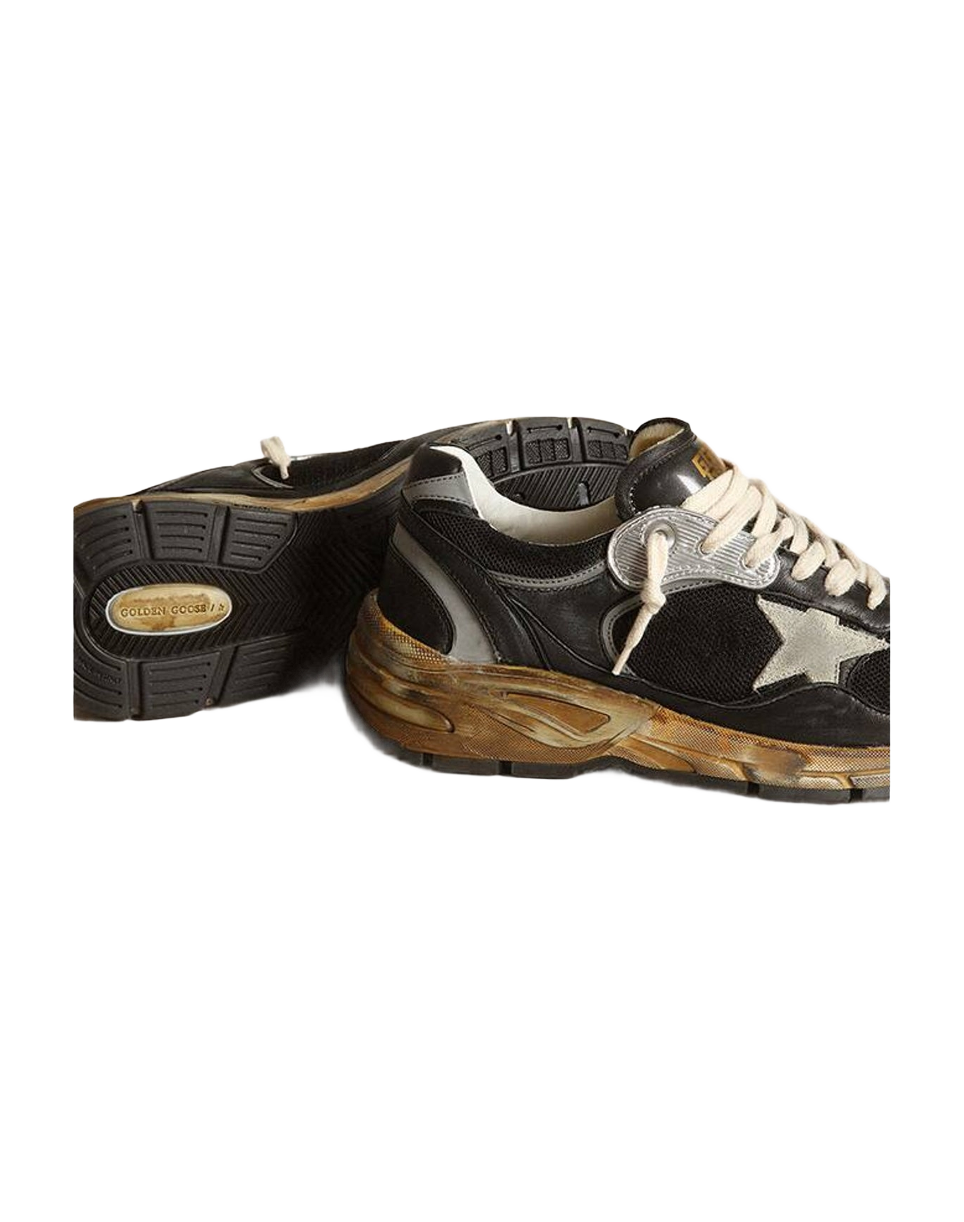 Women | Dad Star Mesh & Nappa with Colored Star | Black x Silver x Ice (V2)