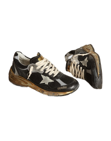 Women | Dad Star Mesh & Nappa with Colored Star | Black x Silver x Ice (V2)