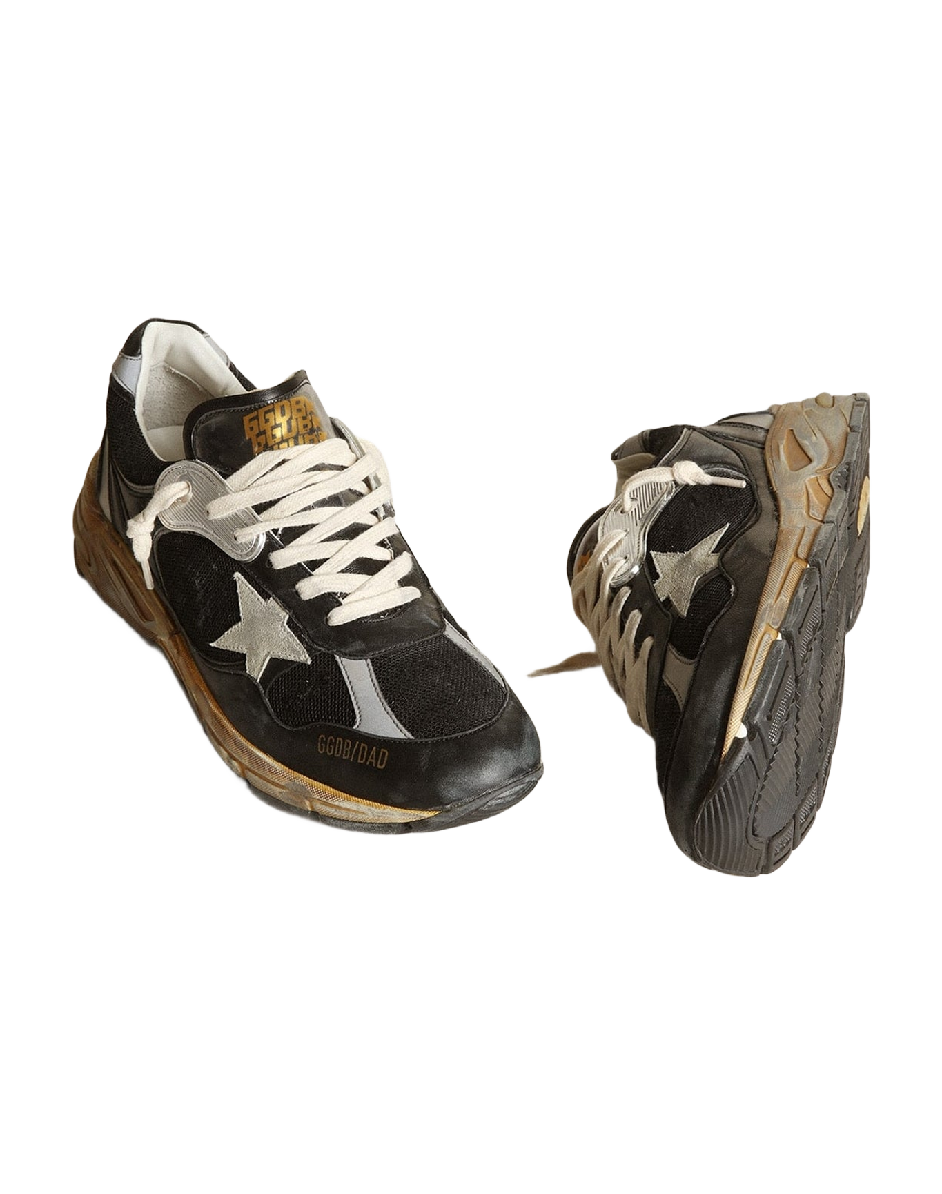 Women | Dad Star Mesh & Nappa with Colored Star | Black x Silver x Ice (V2)