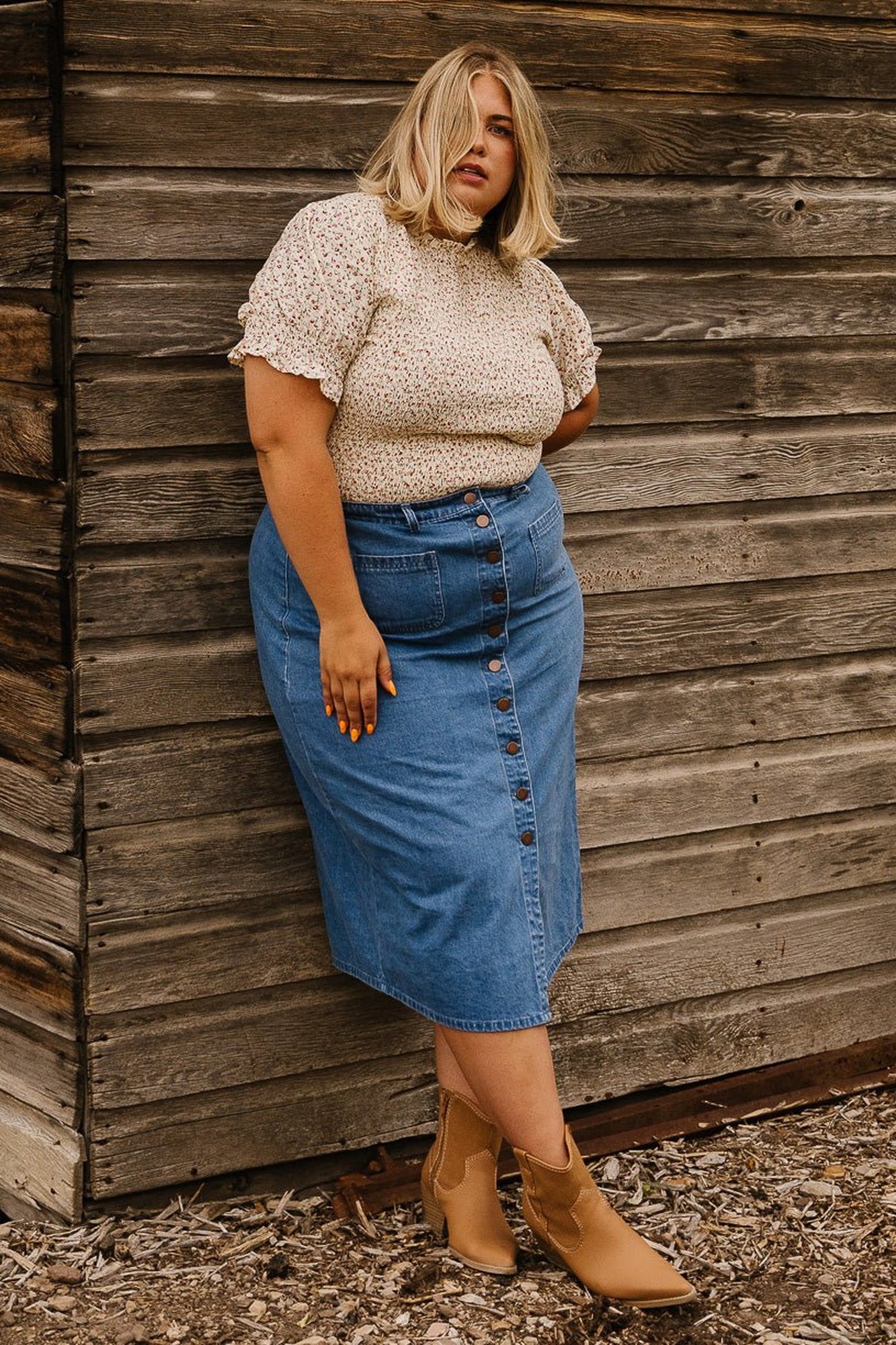 Women | Emma Denim Skirt | Blue