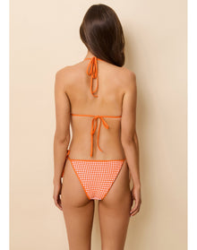 Iris Hand Woven Bikini Bottom | Coral x Carnation