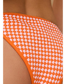 Iris Hand Woven Bikini Bottom | Coral x Carnation
