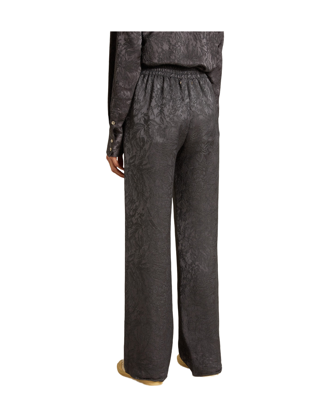 Women | Jacquard Pants with All-Over Toile De Jouy Pattern | Ombre Blue