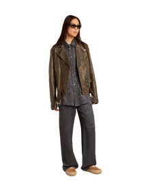 Women | Jacquard Pants with All-Over Toile De Jouy Pattern | Ombre Blue
