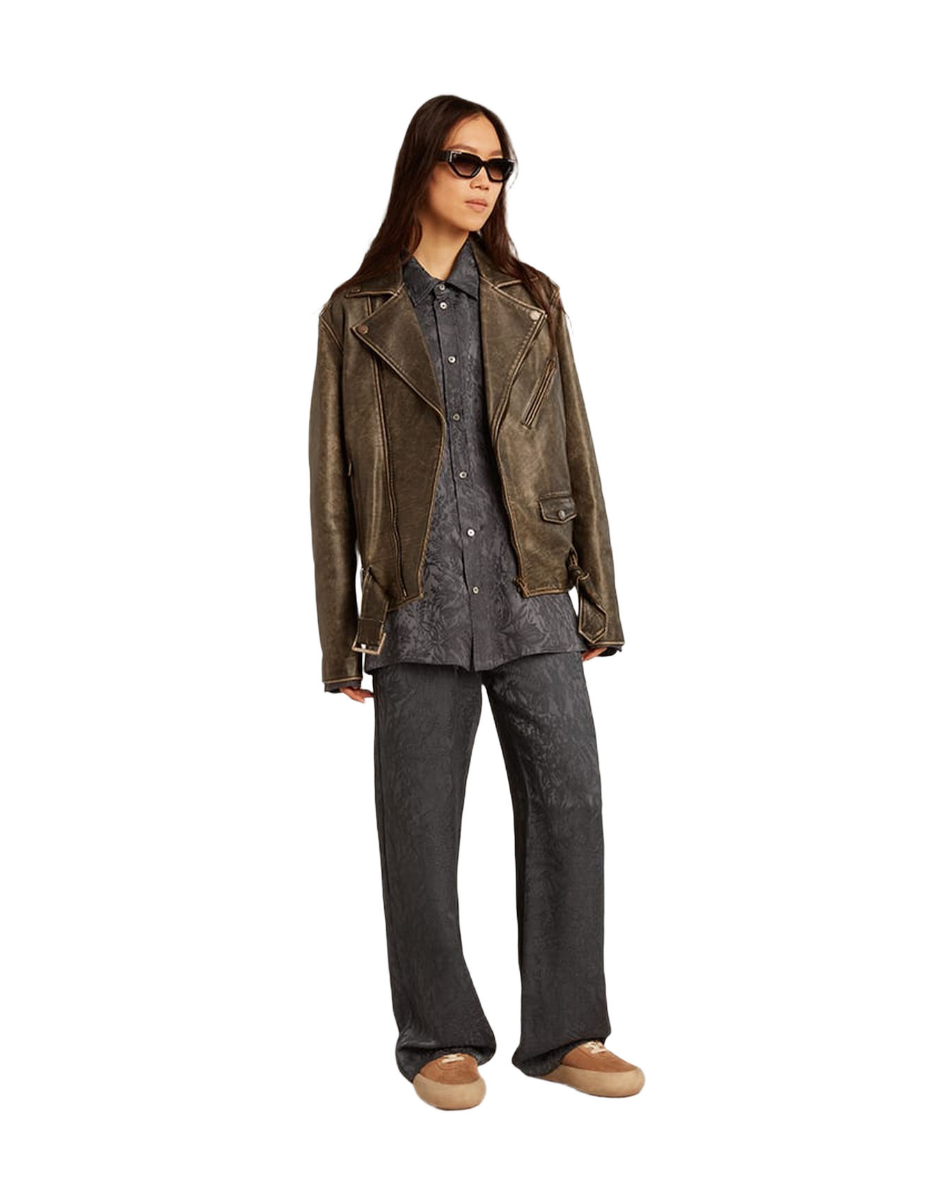 Women | Jacquard Pants with All-Over Toile De Jouy Pattern | Ombre Blue