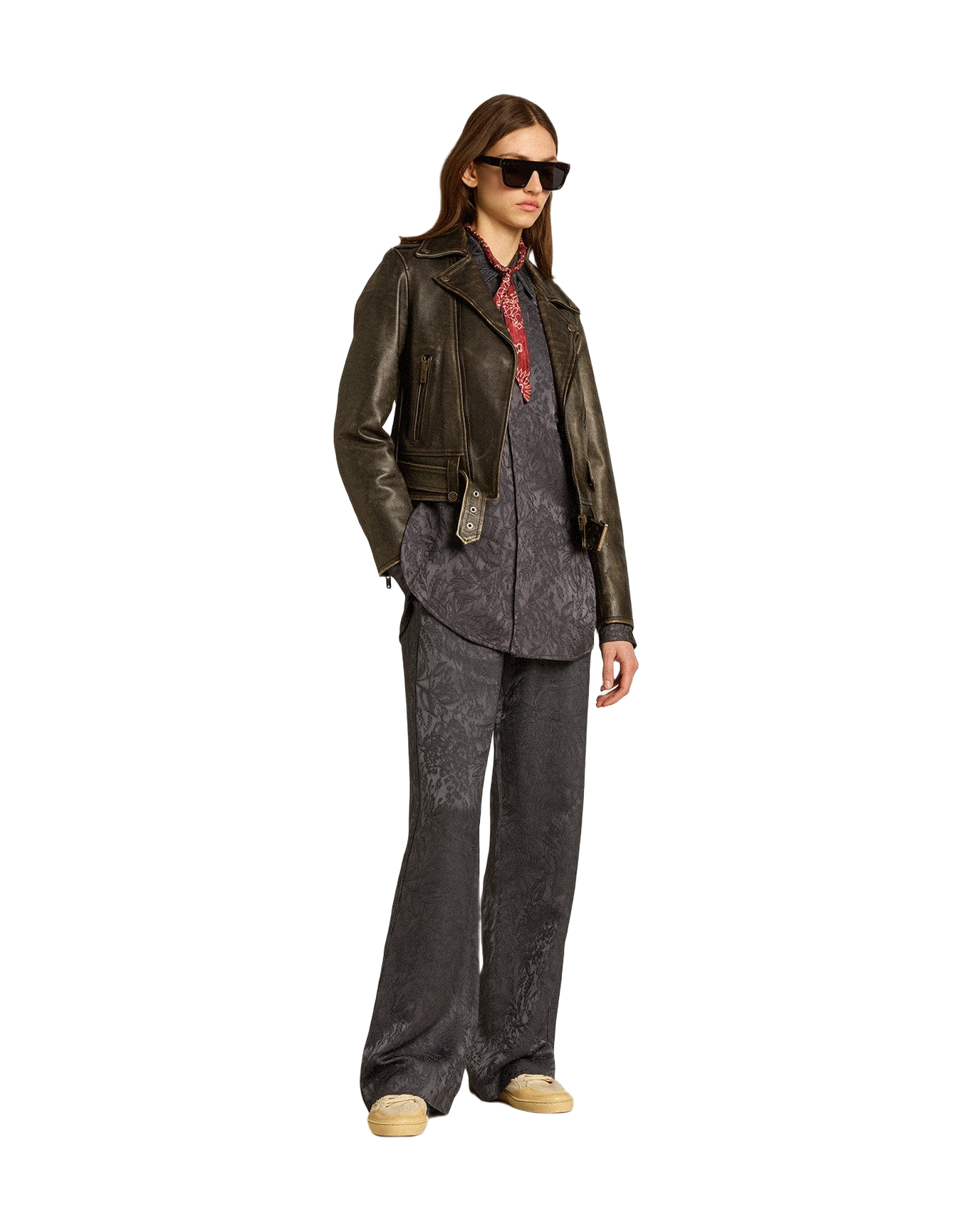 Women | Jacquard Pants with All-Over Toile De Jouy Pattern | Ombre Blue