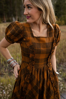 Women | Kimball Dress | Brown x Plaid