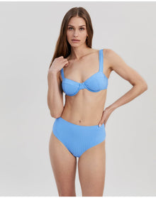 Lilo Ribbed Bikini Bottom | Marina Blue