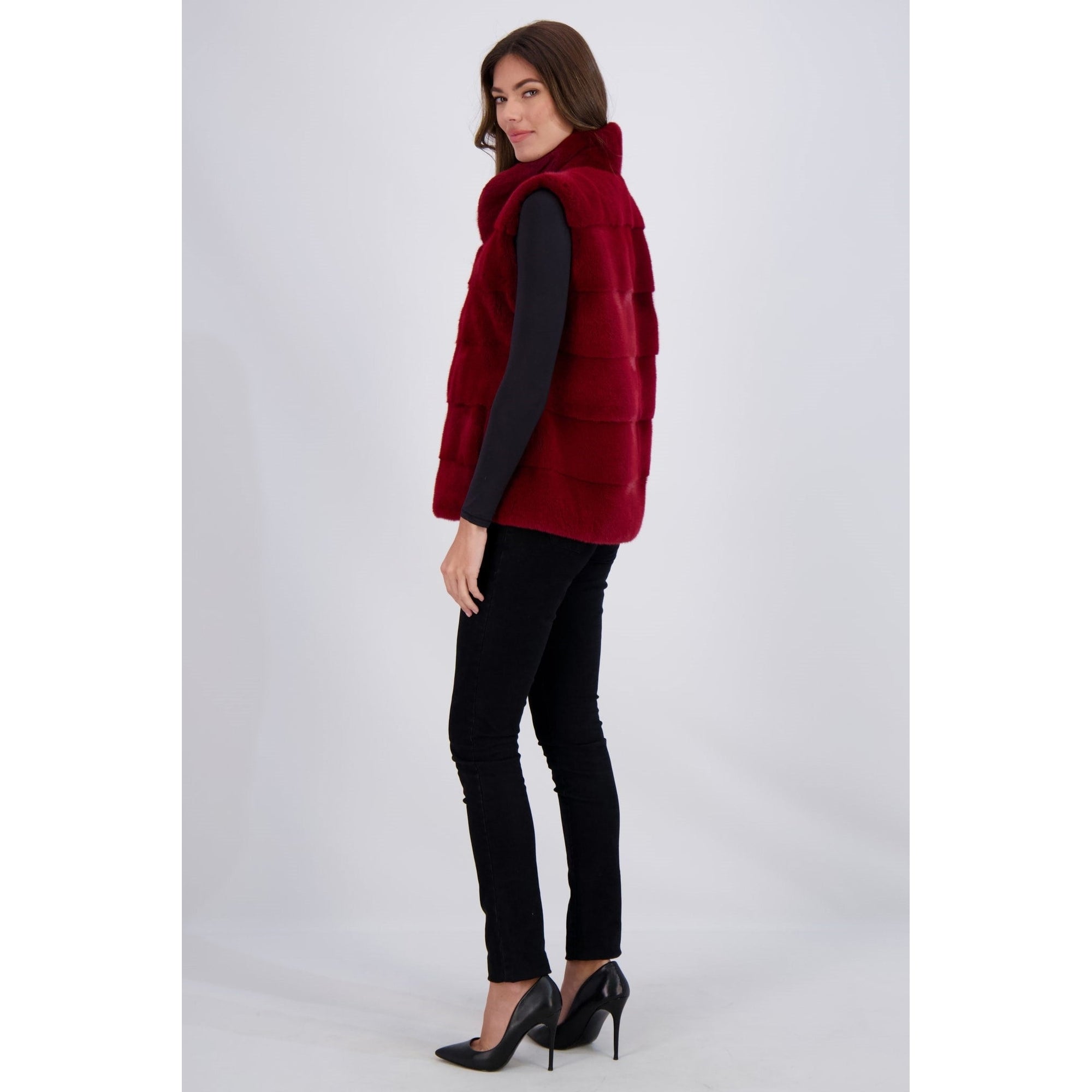 Women | Mink Vest | Rouge