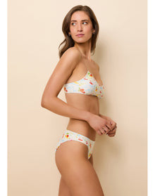 Rachel Bikini Top | Vintage Map Print
