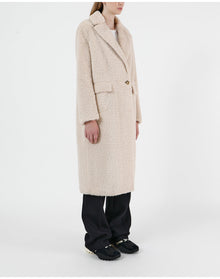 Romi Faux Wool Coat | Latte